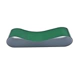 1 x industrielles grünes PVC-Getriebe-Förderband, Breite 15/20/25/30/35 mm, Umfang 600–1050 mm, 2 mm dick und flexibel für hohe Beanspruchung.