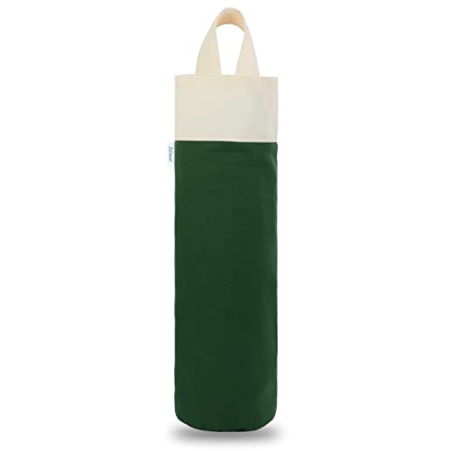 Plastic Bag Holder, Wall Mount Grocery Bag Holder For Plastic Bags Storage, Cotton Shopping Garbage Sack Organizer, Large Trash Bag Dispenser For Home Kitchen Decor (Dark Green) #TOP5
