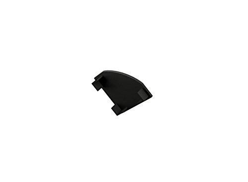 PROFILI IN ALLUMINIO NERO 45° 6063 TL1919 IN BARRE DA 2 MT PER STRISCE A LED CON COVER OPACA TAPPI E GANCI DI MONTAGGIO INCLUSI (2, cover trasparente)
