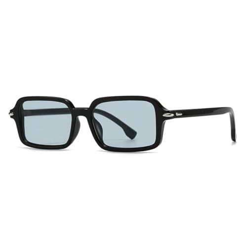 Lunettes de soleil rectangulaires monture tendance bleu rose