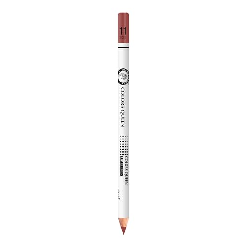 Image of Colors Queen Lip Definer Pencil | Highly Pigmented, One Swipe Smooth Application Matte Lip Liner | Long Lasting Lip Pencil (11 - Soul)