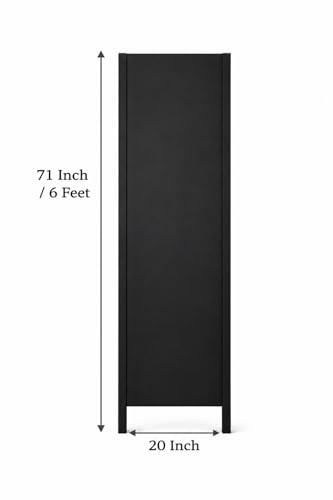 Image of Home & Goods International Wooden Room Divider Partition - Wood Screen Separator for Living Room, Bedroom, Office, Restaurant || Kangra Badrun Design, White (Single Panel)