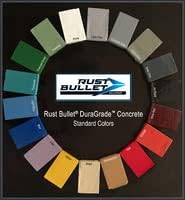 Rust Bullet - DuraGrade Concrete High-Performance Easy to Apply Concrete Coating in Vibrant Colors for Garage Floors, Basements, Porch, Patio and more - 5 Gallons, Concrete Grey