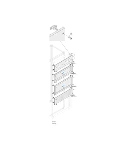 Panneau de remplissage reentrado 200x800 plaque de finition armoire