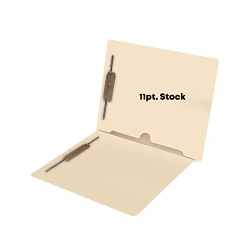 Doctor Stuff Manila Pocket File Folders - Letter Size End Tab Folder With Full Pocket On Inside Back Open Towards Spine, 2" Bonded Fasteners On Inside Front And Back, 11 Pt Manila Stock, Box Of 50 #TOP3