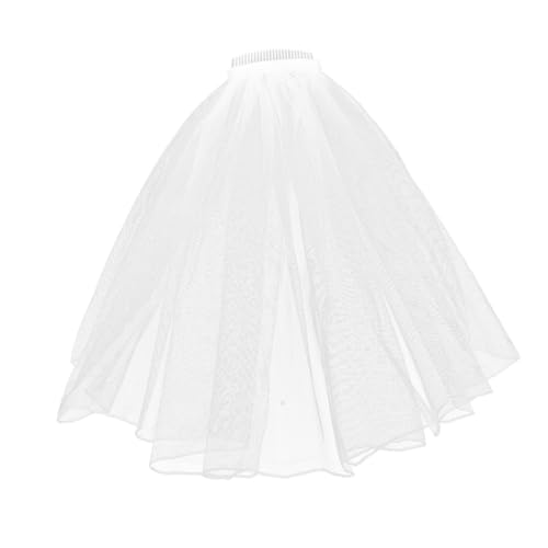 COLLBATH Voile De Mariée Noir Robe De Mariée Courte Voile Peigne De Mariée Accessoire Photo