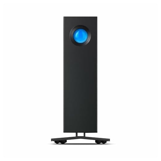 LaCie d2 Professional, 10 TB, disco rígido externo, Thunderbolt 3 USB-C, 7200 RPM unidades de classe empresarial, para Mac e PC desktop, 1 mês Adobe CC, 5 anos de serviços de resgate (STHA1000800)