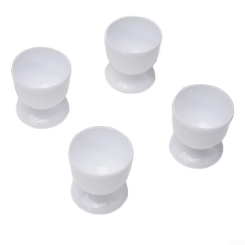 Juego de 48 soportes de plástico para huevos, gran accesorio para servir huevos de desayuno (4 piezas)