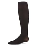MeMoi Girls' Velvet Touch Opaque Tights Black 12-14