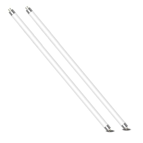 Genérico Paquete de 2 Tubos Fluorescentes de 13W, T5 Blanco Frío 4000K, 1000LM, 517mm, Base G5, Tubo de luz de bajo Consumo, luz de Emergencia ahorradora de energía, Adecuado,14.0 Watts