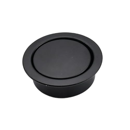 Qianly Empotrado, Versátil, Redondo. de Puerta Empotrado para Armario con Puerta Corredera de Cama Tatami, Negro