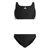 Adidas Ib6001 3S Bikini Badeanzug Mädchen Schwarz - Weiß 1112