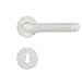 Produktbild Buddy4Home house accessoires Türgriff Buntbart Türgarnitur Türbeschlag U-Form Rosette Kunststoff Weiß Türdrücker Türklinke Drückergarnitur Türbeschläge Innentüren Set Türgriffe