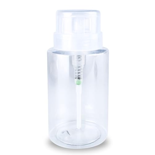 Dosador Porta Acetona e Cosméticos Pump Transparente 200 ml