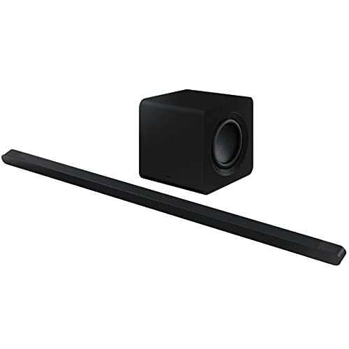 Image of Samsung HW-S800B 3.2.1ch Soundbar with Wireless Dolby Atmos DTS:X, Black (2022) HW-S800B /ZA Bundle with Sony RF400 Wireless Home Theater Headphones and 2 Deco Gear HDMI Cables