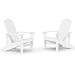 Produktbild vidaXL Adirondack-Gartenstühle 2 STK. HDPE Weiß