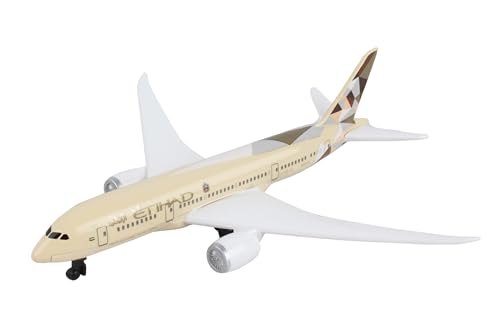 image for Daron Toy Airplane – Etihad – Die-Cast Metal Model Airplane Toy wi