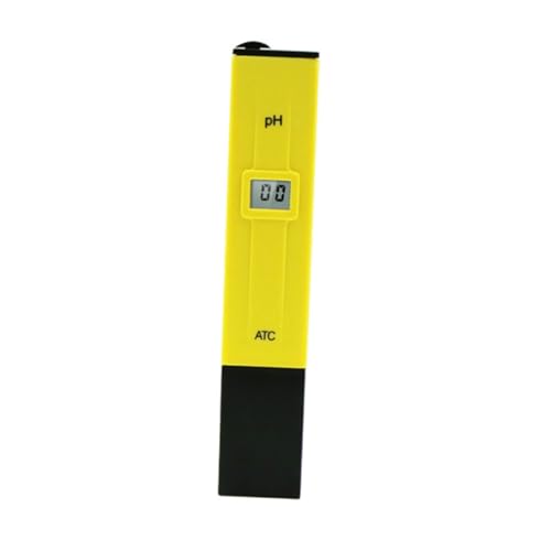 Digital Ph Tester Portable Ph Pen LCD Ph Pen Water Tester Pool Ph Tester Aquarium Ph Pen Water Quality Monitor Ph Tester Digital Ph Test Pen Ph Measurement Ph Meter Pen Yellow FUNOMOCYA