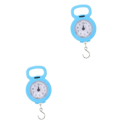 Healeved 2 Piezas báscula portátil escala colgante escala de gatillo balanza de pesca Báscula de pesaje báscula de cocina mini básculas portátiles peso de básculas colgantes el plastico