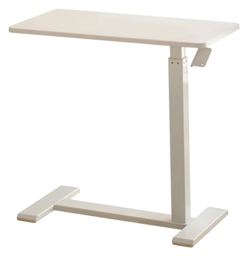 LWJSOCP Mesa Plegable con Bandeja, Mesa de Noche para computadora portátil, Cama para el hogar, Escritorio Simple, Plegable, móvil, Altura Ajustable, Escritorio de pie móvil con Ruedas ocu