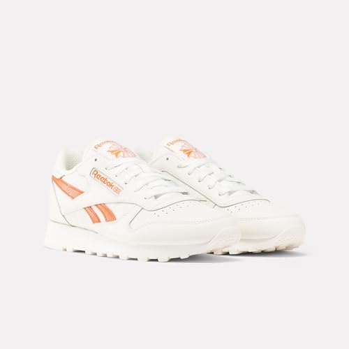 Image of Reebok Women's Classic Leather Sneaker, Chalk Ter Chalk, 8.5
