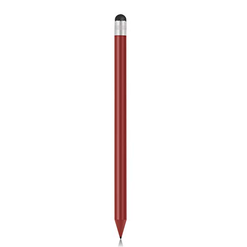 Richer-R 2 en 1 Stylet + Crayon, Tactile Stylet Capacitif Écran Tactile Capacitif Stylo en Carbone + Plastique pour Smartphones Comprimés iPhone/Blackberry/HTC/DOPOD/Nokia(Rouge)