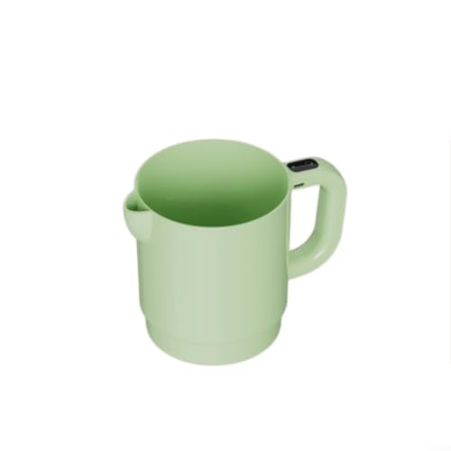 Advokingtap Mezclador eléctrico de mano 1L tipo C recargable de 6 cuchillas para batir huevos, lavar arroz, revolver, café, cocina, hogar, crema blanca (verde fresco)