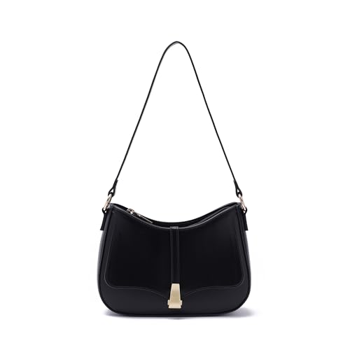 Prettyzys Crescent Shoulder Bag for Women, Vintage Retro Vegan Leather