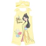 Disney Princess Rapunzel Ariel Belle Jasmine Aurora Baby Girls Snap Romper and Headband Newborn to Toddler product thumbnail 13