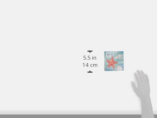 Boston International Guardanapos de coquetel de papel com 3 camadas com tema de praia Celebrate the