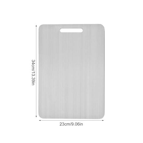 Planche à découper en acier inoxydable double face pour viande