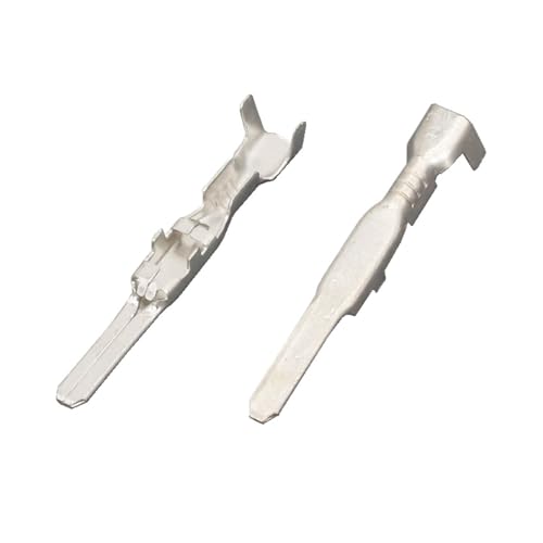 Lot de 100 bornes de connexion en cuivre étamé DJ612-2,2 x 0,6 A