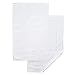 Pacific Linens 20 x 30 inch 2 Pack Shower-Tub Bath Mats, 100% Ringspun Cotton, Soft and absorbent, Machine Washable (White)