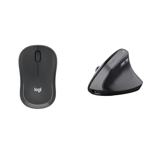 Souris Trust Yuno verticale et Logitech M220 Silent pour ordinateur - 3