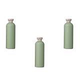 MOBUTOFU Botellas de Almacenamiento para Loción 400ml 3 Unidades, Botellas de Gel de Ducha y Champú de Pe Tapa Abatible, Prácticas y Portátiles para Viaje, Hotel y Uso Doméstico