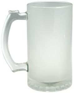 2 Pieces Beer Blank Frosted Glass 16 oz. Mug Sublimation Printing Heat transfer dye coated
