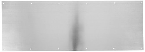 Rockwood - 16 X 34.28 K1050 Rectangular Kick Plate, Aluminum with Clear Anodized Finish, 34" Width x 16" Height x 3/64" Thickness