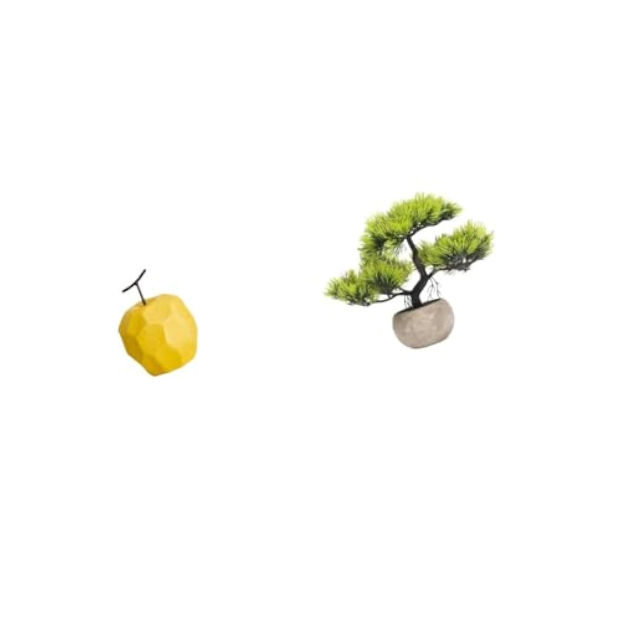 Porcelain Bonsai Fruit Sculpture Artificial Greenery Ornament