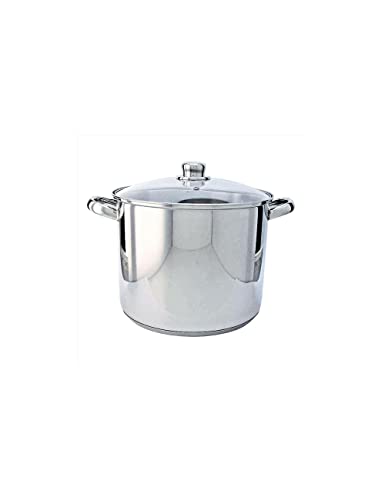 Beka Kitchen Fun by Beka 13113264 Marmite + couvercle verre en acier inoxydable 26 cm, Métallique