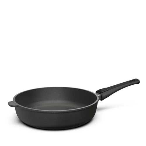 Produktfoto von Hoffmann Aluguss Bratpfanne 28 cm Induktion Hoher Rand 7 cm Innenhöhe I Pfanne Induktionsherd I Schmorpfanne 28cm I&hellip;