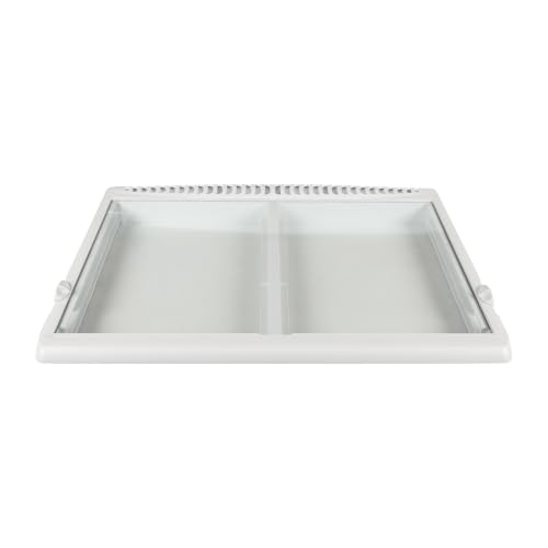 Image of Smart Choice 240350608 240364787 Refrigerator Crisper Glass Cover Kit Replacement Shelf Glass Panel Compatible with Frigidaire, Kenmore, Electrolux