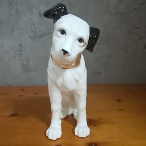 Amazon.co.jp: 当時物 日本ビクター ニッパー犬 置物 高さ22cm 中 