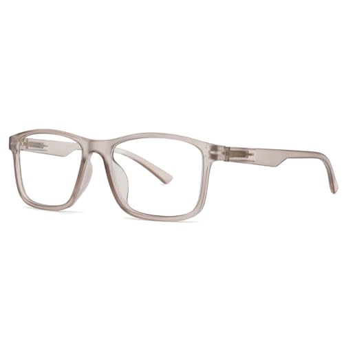 Image of UV Protection Glasses Blue Cut Blocking Harmful Rays Glasses for Men & Women Zero Power Computer Specs Eye Protection Lightweight Frame with Case & Cleaning Cloth