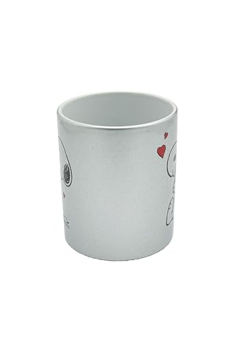 ONOMATO! Peanuts Snoopy Woodstock mok, keramische koffiemok 330 ml, theekopje met cartoonmotief, Peanuts cadeau, voor dames, heren en kinderen, voor Kerstmis - Afbeelding 4