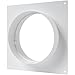 Produktbild Vent Systems 150 mm Lüftungskanalverbinder Flansch gerade Lüftungsrohr Kunststoff Kanalverbinder Platte für Kühlung Heizung Lüftungssystem HVAC 15 cm