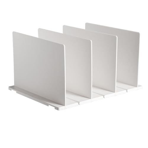 WIHFHGZ Shelf Divider Plastic, Adjustable Vertical Handbag Separator, White Sturdy