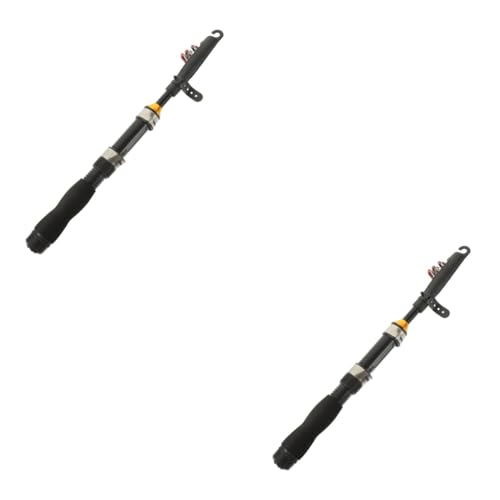 Canne à pêche réutilisable SUPVOX 5 pièces petite canne mini pôle