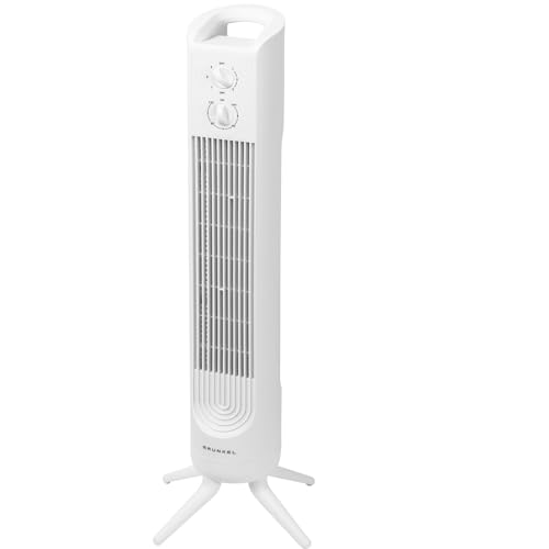 Imagen de Grunkel Ventilador de torre TF-324BL con potencia: 45W 3 velocidades Oscilación 90° y Temporizador de 2h silencioso y ideal para habitación o dormitorio