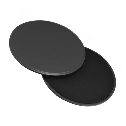 NIYATA 1 Paio Dischi Scorrevoli per Pilates,Sliders Fitness,Disco Scorrevole,Adatto per l'Allenamento di Tutto Il Corpo,Utilizzare a Casa o in Palestra (Nero)