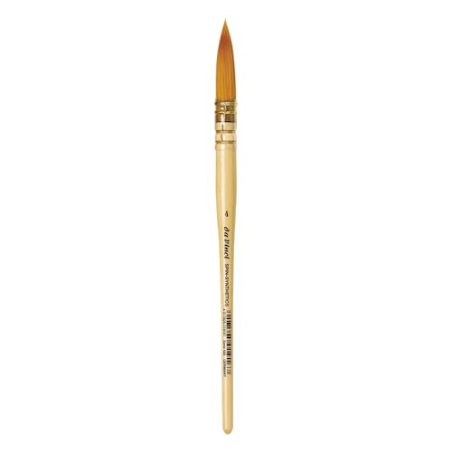 Image of da Vinci Watercolor Series 488 CosmoTop Spin Paint Brush, Round Synthetic with Lacquered Natural Handle, Size 4 (488-04)